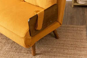Dvojmiestna rozkladacia pohovka Cosmo 2-Seater - Bohemian Mustard