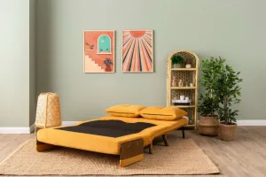 Dvojmiestna rozkladacia pohovka Cosmo 2-Seater - Bohemian Mustard