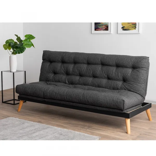 Trojmiestna rozkladacia pohovka Saki - Dark Grey