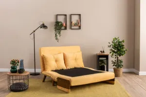Dvojmiestna rozkladacia pohovka Cosmo 2-Seater - Mustard