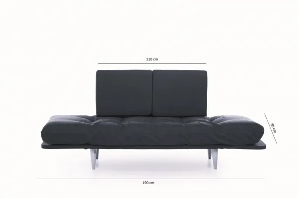 Trojmiestna rozkladacia pohovka Nina Daybed - Petrol Green GR124