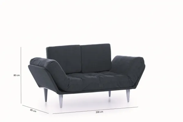 Trojmiestna rozkladacia pohovka Nina Daybed - Petrol Green GR124