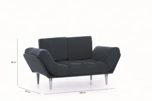 Trojmiestna rozkladacia pohovka Nina Daybed - Petrol Green GR124