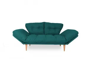 Trojmiestna rozkladacia pohovka Nina Daybed - Petrol Green GR124