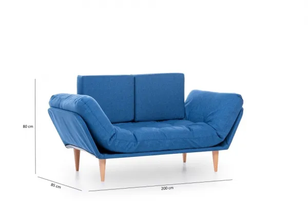 Trojmiestna rozkladacia pohovka Nina Daybed - Parliament Blue GR108