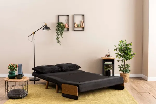 Dvojmiestna rozkladacia pohovka Cosmo 2-Seater - Black