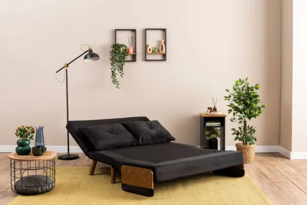 Dvojmiestna rozkladacia pohovka Cosmo 2-Seater - Black