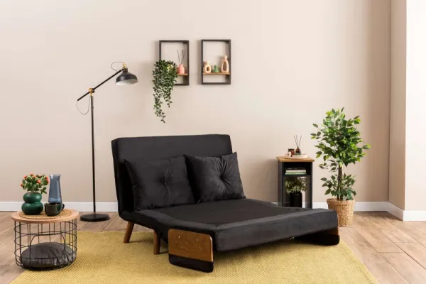 Dvojmiestna rozkladacia pohovka Cosmo 2-Seater - Black