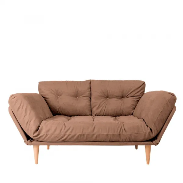 Trojmiestna rozkladacia pohovka Nina Daybed - Light Brown GR102