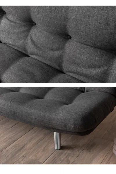 Trojmiestna rozkladacia pohovka Misa Small Sofabed - Dark Grey