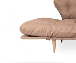 Trojmiestna rozkladacia pohovka Nina Daybed - Light Brown GR102