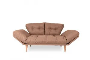 Trojmiestna rozkladacia pohovka Nina Daybed - Light Brown GR102