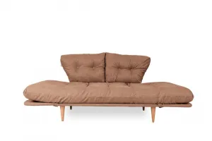 Trojmiestna rozkladacia pohovka Nina Daybed - Light Brown GR102