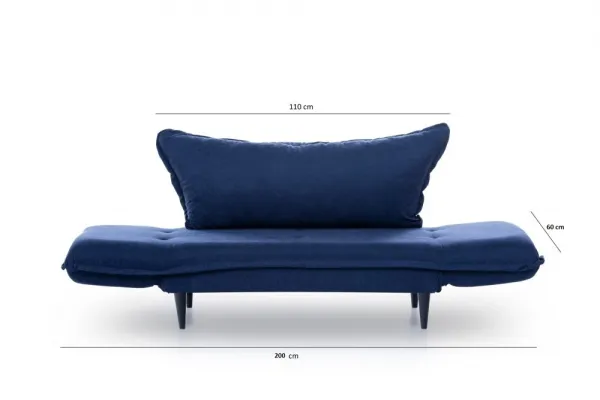 Dvojmiestna rozkladacia pohovka Vino Daybed - Navy Blue \GR125\01