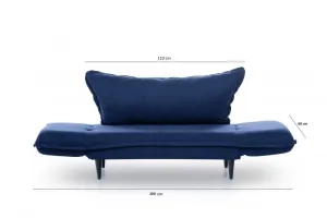 Dvojmiestna rozkladacia pohovka Vino Daybed - Navy Blue \GR125\01