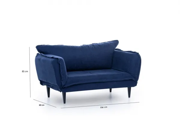 Dvojmiestna rozkladacia pohovka Vino Daybed - Navy Blue \GR125\01