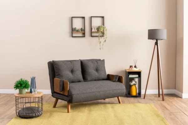 Dvojmiestna rozkladacia pohovka Cosmo 2-Seater - Dark Grey