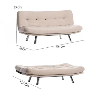 Trojmiestna rozkladacia pohovka Misa Small Sofabed v3 - Cream