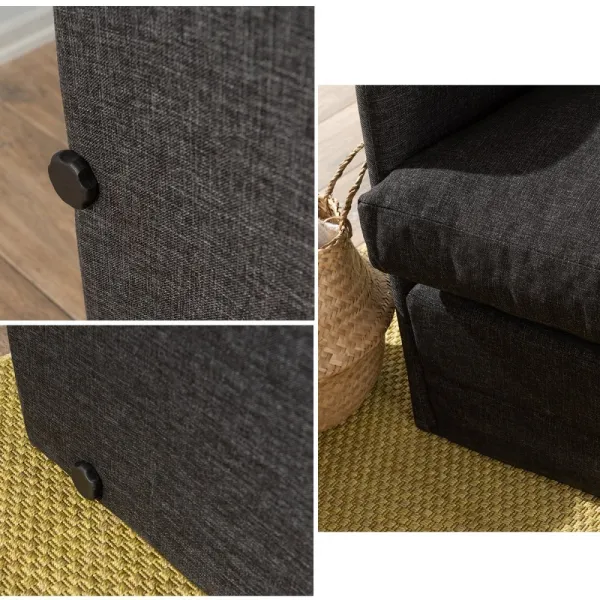 Dvojmiestna rozkladacia pohovka Saga 2-Seater - Dark Grey