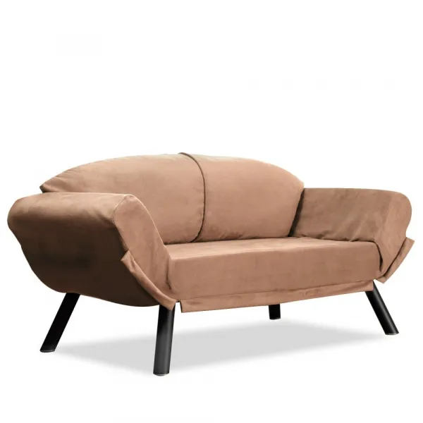 Dvojmiestna rozkladacia pohovka Genzo - Light Brown