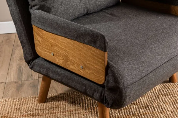 Rozkladacie kreslo Cosmo Single - Dark Grey