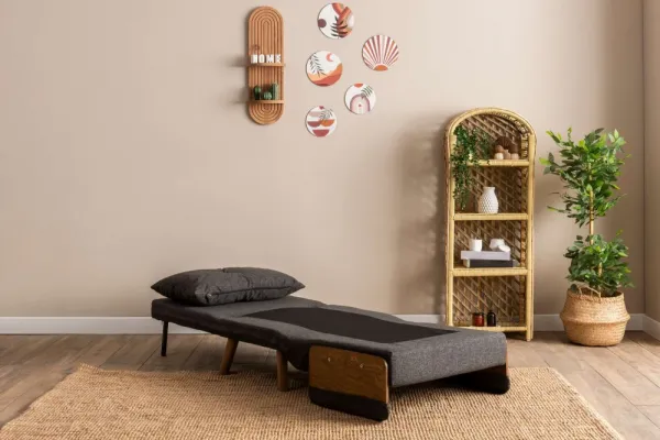 Rozkladacie kreslo Cosmo Single - Dark Grey
