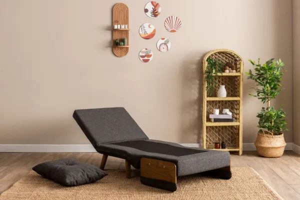 Rozkladacie kreslo Cosmo Single - Dark Grey
