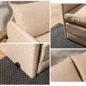 Dvojmiestna rozkladacia pohovka Saga 2-Seater - Beige