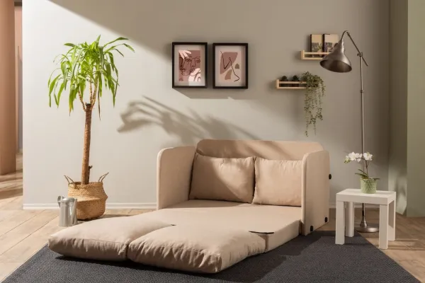 Dvojmiestna rozkladacia pohovka Saga 2-Seater - Beige