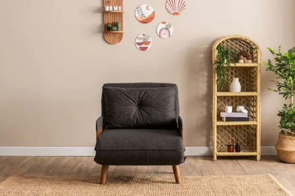 Rozkladacie kreslo Cosmo Single - Dark Grey