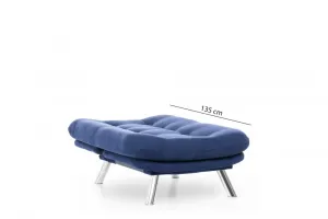 Kreslo / Jednomiestna pohovka Misa Solo - Navy Blue