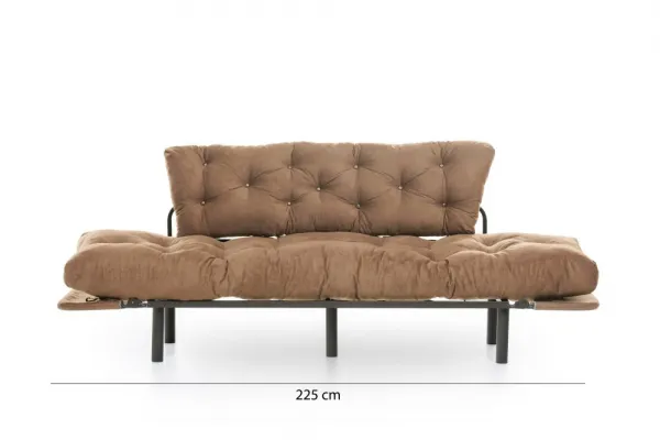 Trojmiestna rozkladacia pohovka Nitta Triple - Light Brown