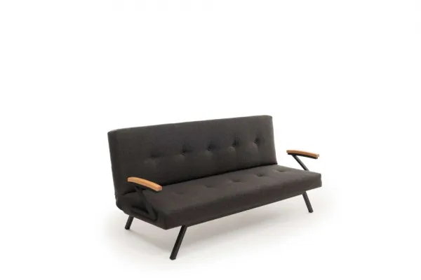 Trojmiestna rozkladacia pohovka Zven - Dark Grey