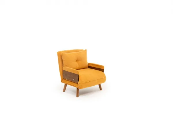 Rozkladacie kreslo Cosmo Single - Bohemian Mustard