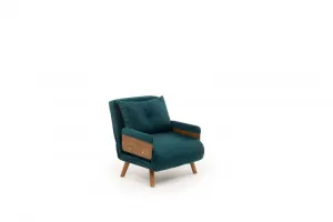 Rozkladacie kreslo Cosmo Single - Petrol Green