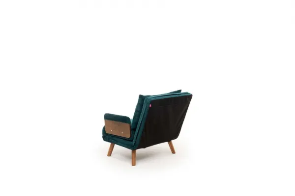 Rozkladacie kreslo Cosmo Single - Petrol Green