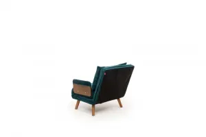 Rozkladacie kreslo Cosmo Single - Petrol Green
