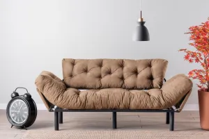 Trojmiestna rozkladacia pohovka Nitta Triple - Light Brown