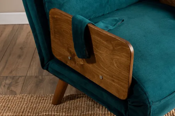 Rozkladacie kreslo Cosmo Single - Petrol Green