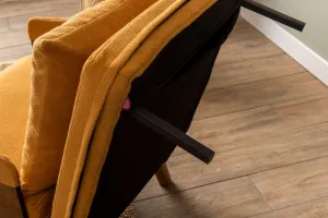 Rozkladacie kreslo Cosmo Single - Bohemian Mustard