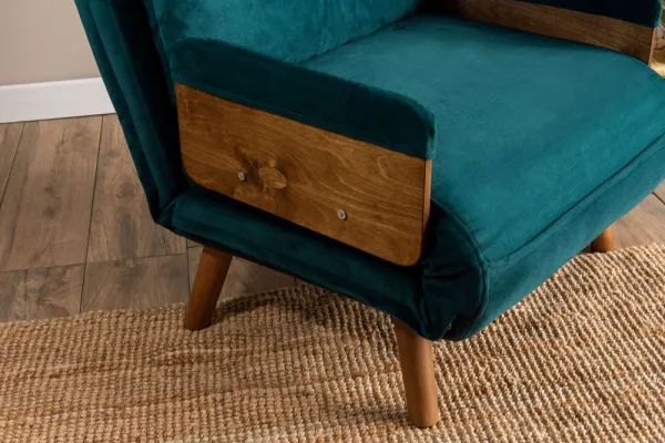 Rozkladacie kreslo Cosmo Single - Petrol Green