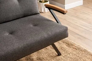 Trojmiestna rozkladacia pohovka Zven - Dark Grey