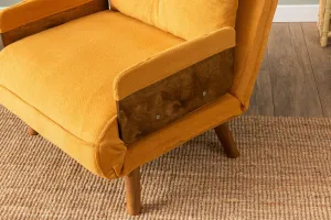 Rozkladacie kreslo Cosmo Single - Bohemian Mustard