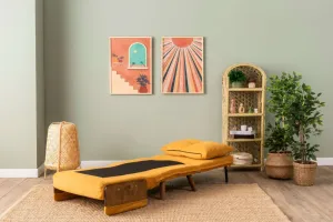 Rozkladacie kreslo Cosmo Single - Bohemian Mustard