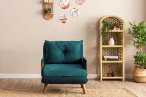 Rozkladacie kreslo Cosmo Single - Petrol Green