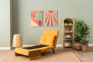 Rozkladacie kreslo Cosmo Single - Bohemian Mustard