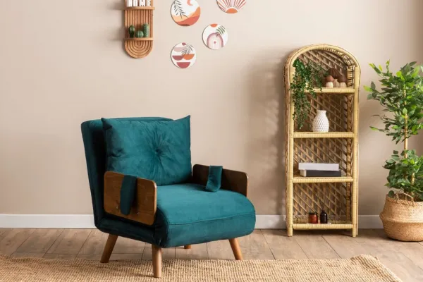 Rozkladacie kreslo Cosmo Single - Petrol Green
