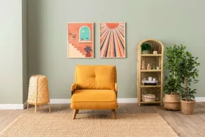 Rozkladacie kreslo Cosmo Single - Bohemian Mustard