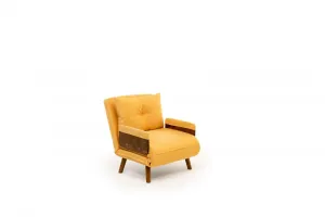 Rozkladacie kreslo Cosmo Single - Mustard