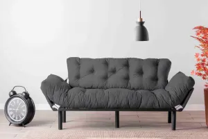 Hanah Home Třímístná rozkládací pohovka Nitta 185 cm šedá